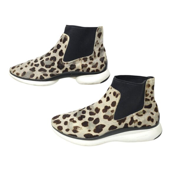 Cole Haan 3.Zerogrand Chelsea Boot Sneakers Womens 9B Ocelot Haircalf W11761 - Picture 1 of 16